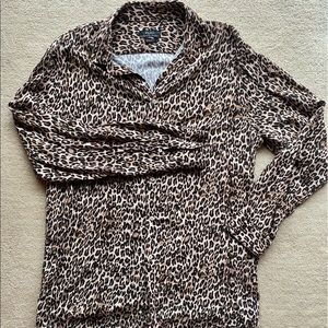 Zara Leopard Print Shirt